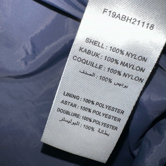 OPENING CEREMONY double layer Windbreaker jacket size S hood black UNISEX - Picture 10 of 11